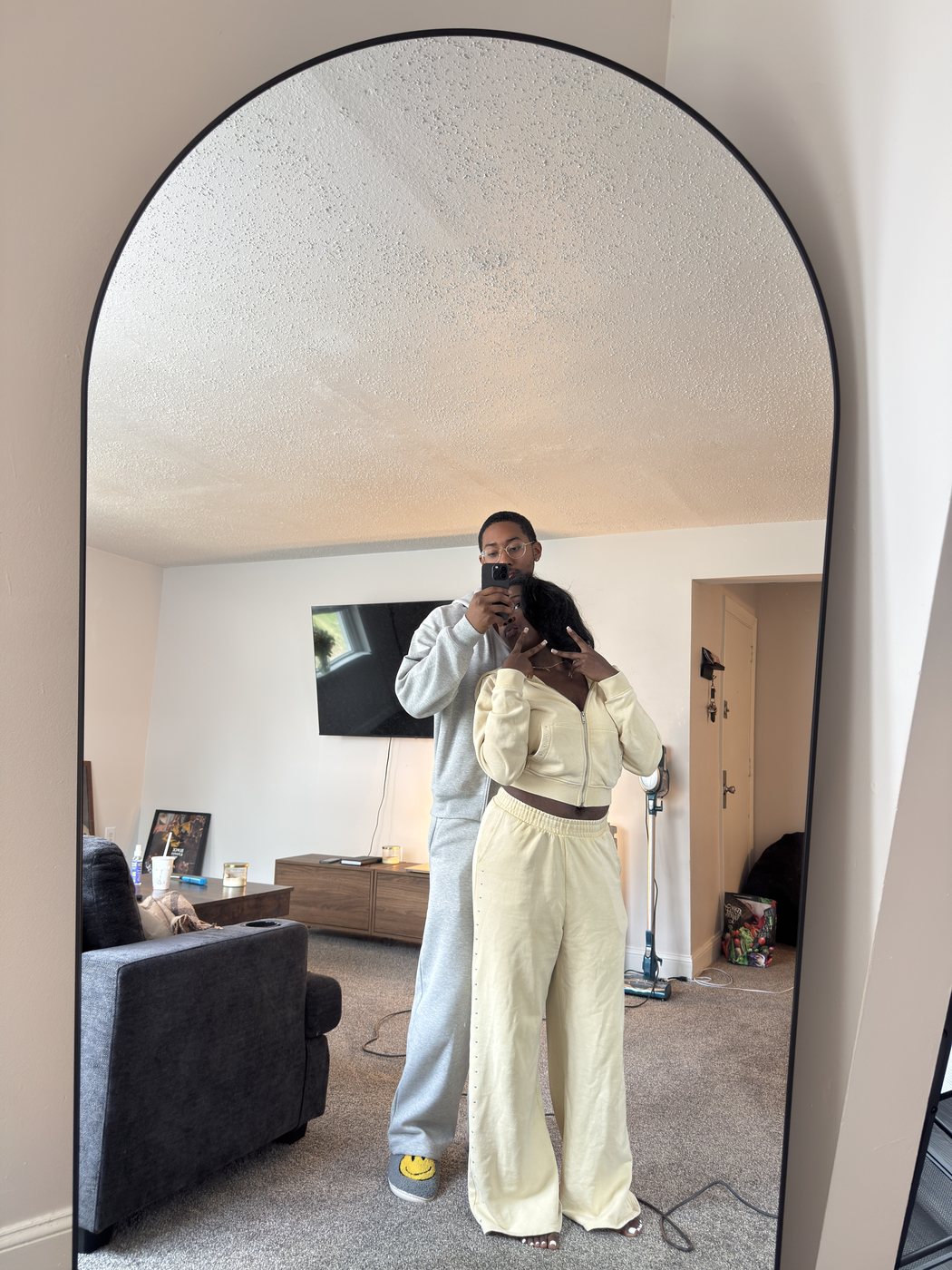 At home together