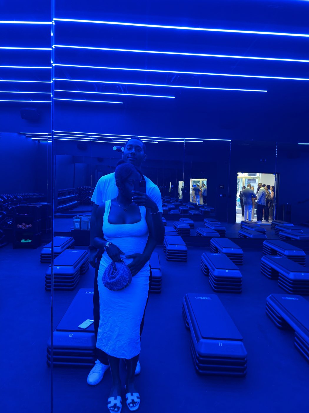 At the gym together
